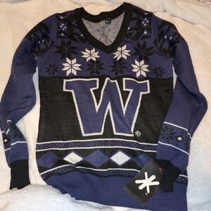 Purple and Black University of Washington Sweater